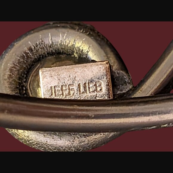 Jeff Lieb Swarovski Crystal Gunmetal Colored Size 8.25" Adjustable Bracelet - Picture 6 of 9